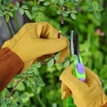 thumbnail image 2 of Long Gardening Gloves for Women Thorn Proof,Rose Pruning Cowhide Leather Garden Gloves for Cactus, Rose and Blackberry, 2 of 5