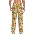 thumbnail image 7 of Salouo 70s Groovy Hippie Print Pajama Pants for Men, Lounge Pants Elastic Waistband Casual Men's sleepwear Loungewear Sleep Pajama Pant -, 7 of 7