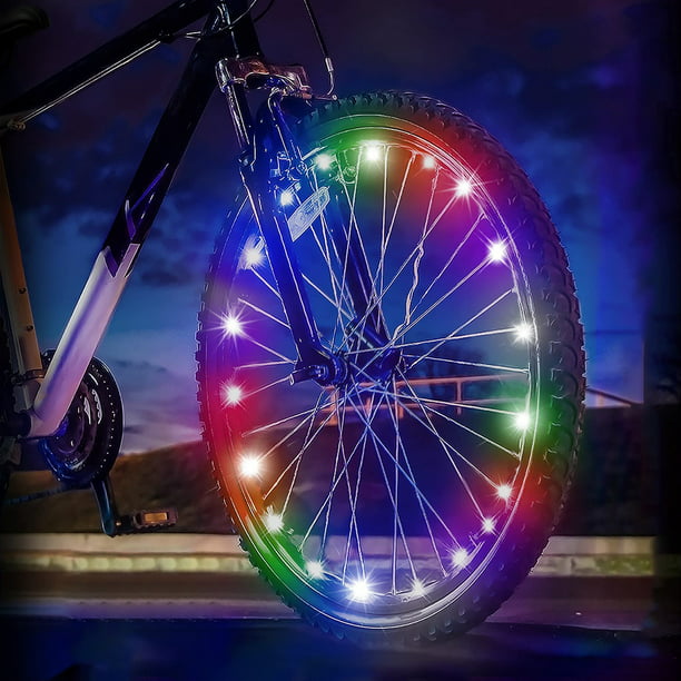Sumree 2-Tire Pack LED Bike Wheel Lights With USB Rechargeable Battery ...
