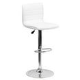 thumbnail image 3 of Flash Furniture Vincent Modern Adjustable Height Barstool with Footrest, 35-44"H, White/Chrome, 3 of 13