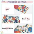 thumbnail image 3 of FORMRS Long Sleeve Top and Pants Pajama Set for Niños 2-Piece Sleepwear, Sizes 18M-8Y, Red Japanese Floral Pattern, 3 of 6