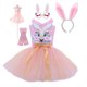 thumbnail image 1 of Pink Sequins Bunny Girl Cosplay Disfraz Niños pequeños Conejo de dibujos animados Tutu Vestido Trajes Bebé Niñas Fiesta de cumpleaños Pascua Clothing120 (6-7T) Gao Jinjia LED, 1 of 2