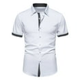 thumbnail image 1 of COM1950s Shorts pour Hommes, Chemises pour Hommes, Chemise Décontractée à Col Rabattu Boutons Manches Courtes, Chemise Boutonnée Hommes, Chemise Boutonnée Hommes, Chemises Décontractées Hommes, 1 of 9