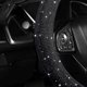 thumbnail image 4 of Women Fashion Black Velvet Bling Steering Wheel Cover With Black Diamonds, 15 Inch Standard, 4 of 5