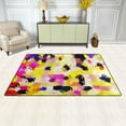 thumbnail image 3 of SKYSONIC Lightweight Soft Area Rugs Abstract Pastel Floor Mat Doormat for for Rooms Entrance Hardwood Floor Living Room 31 x 20 inch（2'7" x 1'8"） Nursery Rugs, 3 of 6