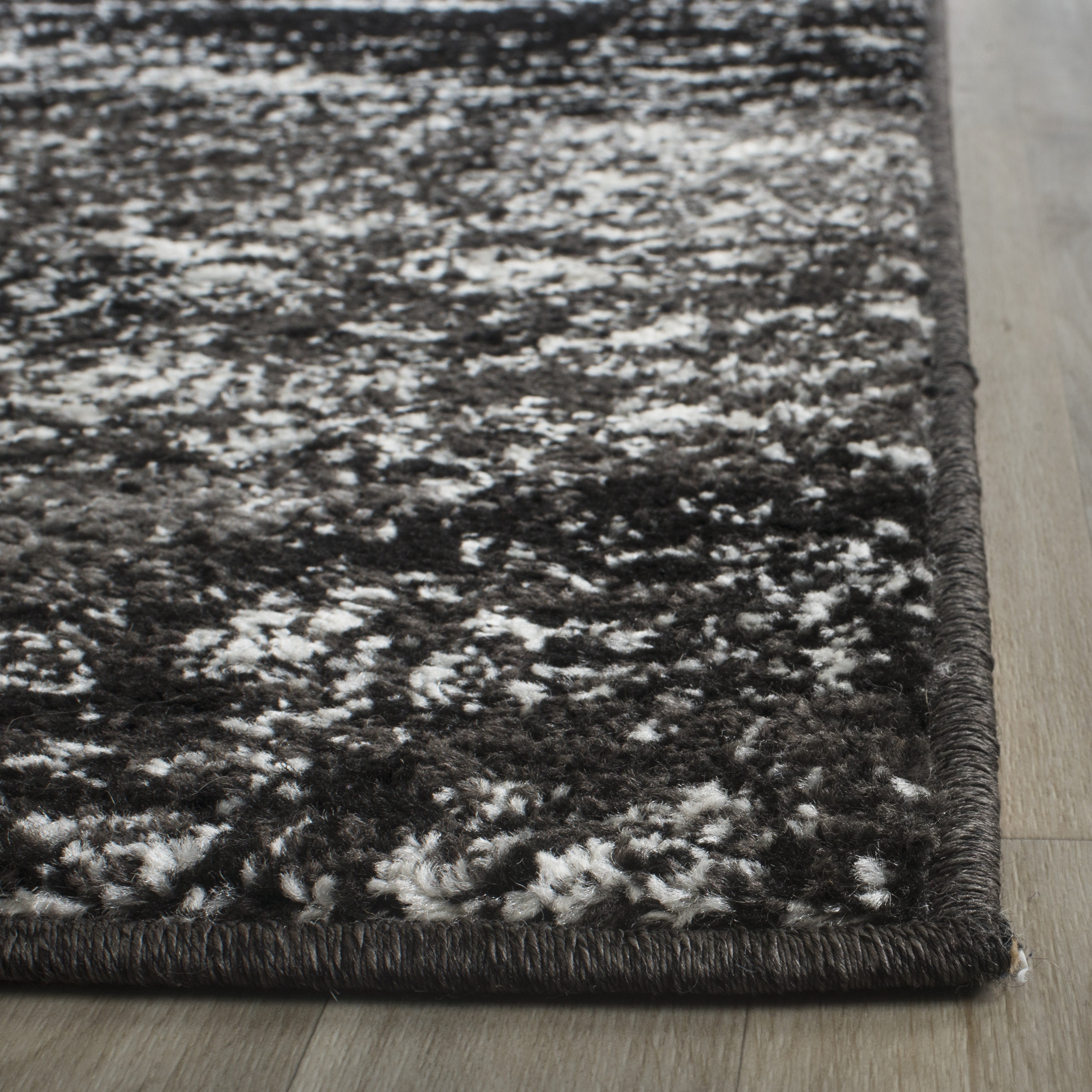 Safavieh Adirondack Rudyard Abstract Ombre Area Rug, Silver/Black, 12' x 12' Square