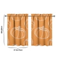 thumbnail image 4 of Caf Curtains Autumn Harvest Design Thanksgiving and Fall Decor Fall,27.5x36in kitchen curtains fall holiday curtain, 4 of 4