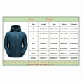 thumbnail image 2 of Men‘s Hooded Waterproof And Windproof Thin Jacket Top Blouse Coat, 2 of 4