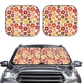 thumbnail image 2 of Xecao Donut for Foldable Car Sun Shades (2-Pack) offer sun protection with an easy-fold design for convenient windshield shading., 2 of 7