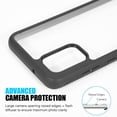 thumbnail image 3 of Samsung FTCSAMS20L-FUSXO-BK 6.7 in. Tough Fusion-X Clear Rugged TPU Bumper with Hard Protective Case Clear Back Shockproof for Samsung Galaxy S20 Plus - Black, 3 of 7