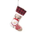thumbnail image 1 of Calcetín de Navidad Adorno para el hogar Encantadora decoración de vacaciones Bolsas de regalo Decoraciones colgantes Calcetín de Navidad Kits de decoración para fiestas Muñeco de nieve Ounissouiy HA069685-03, 1 of 6