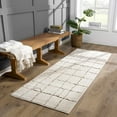 thumbnail image 5 of BoutiqueRugs Keanu Grid Shag Area Rug - Rose Cream - 9'2" x 12', 5 of 19