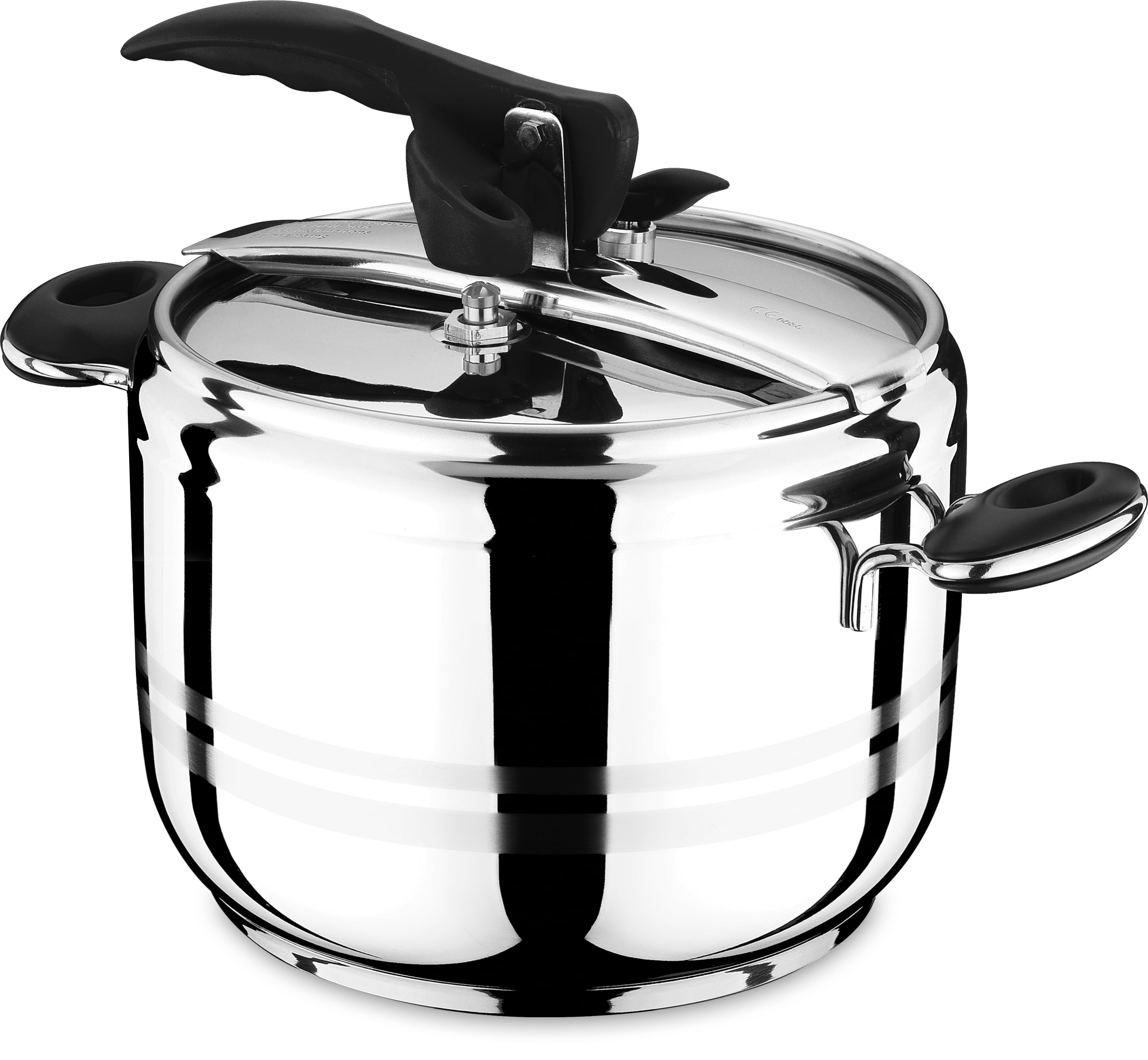 Hascevher Esila Stainless Steel Pressure Cooker, Black, 5 Quart