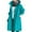 Cyan #025, variant on Womens Anorak Rain Coat with Hood Waterproof Plus Size Long Rain Jacket Trench Coat Windbreaker for Women Army Green XL