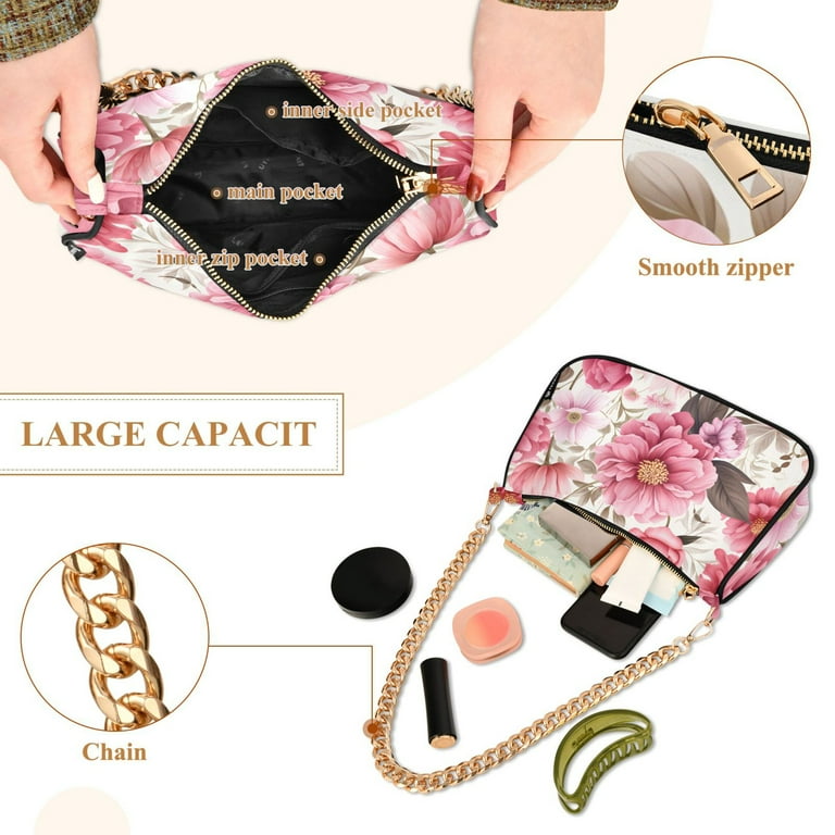 LINE FLOWER QUILTING PURSE バッグ