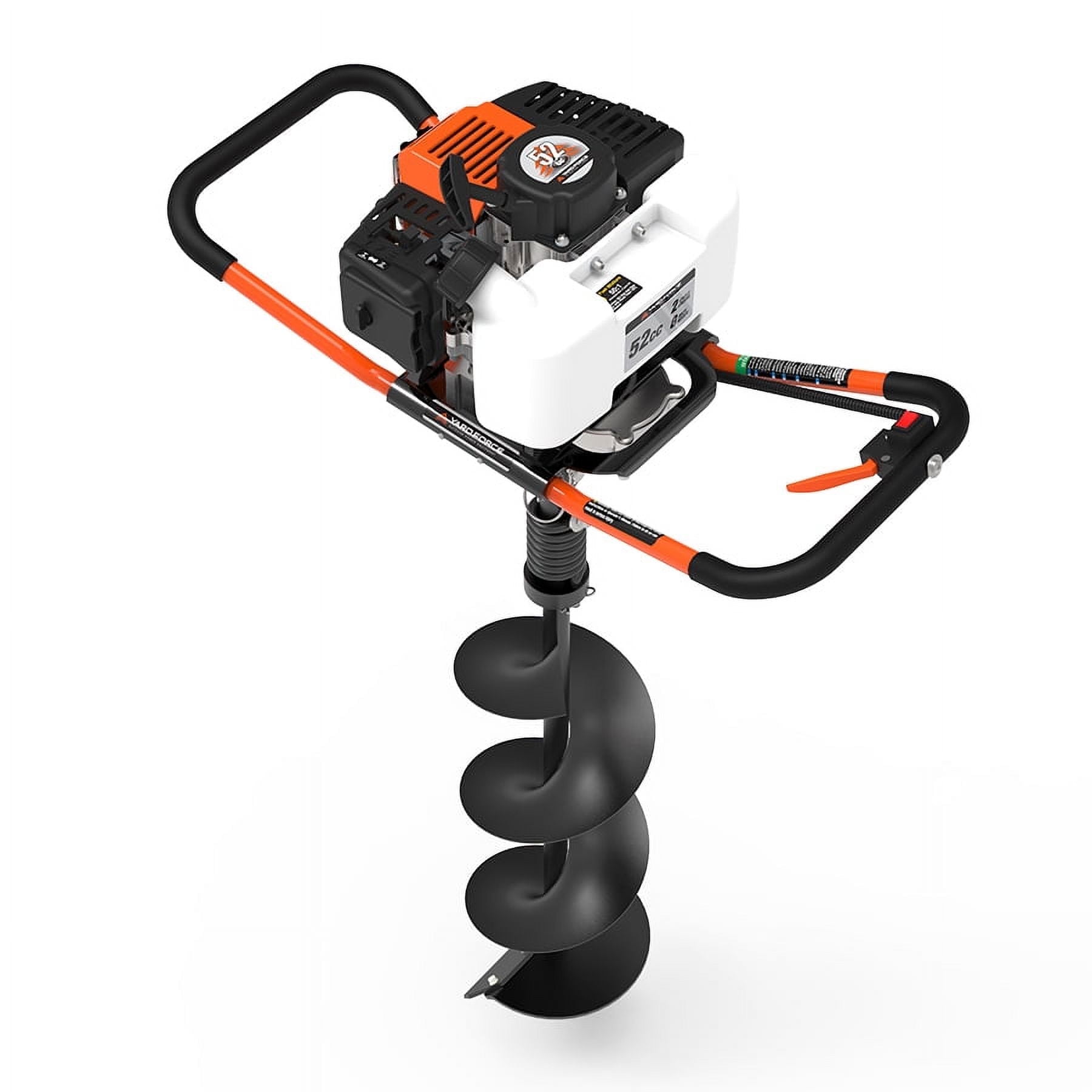 XtremepowerUS Gas Powered Manual Earth Auger, 43cc Posthole Digger