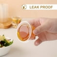 thumbnail image 3 of Tutuviw 50Sets 2oz Portion Cups with Lids,Jello Shot Cups,BPA-free Clear Disposable Plastic Cups,Airtight and Stackable Small Plastic Containers for Souffle,Meal Prep,Portion Control,Salad Dressing, 3 of 8
