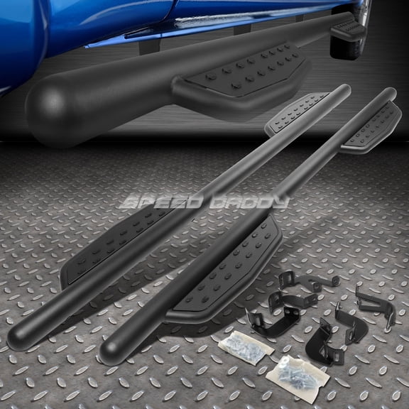 Nuvision for 05-20 Toyota Tacoma Crew Cab 3" Matte Black Side Step Bar Nerf Running Board