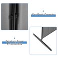 thumbnail image 5 of Ktaxon 3 Panel Folding Privacy Screen Portable Divider Folding Partition 6 FT Room Separator Freestanding Wall, Gray, 5 of 11