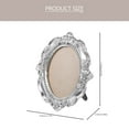 thumbnail image 4 of Vintage Resin Picture Frame for Small Photos Decor Silver Color Collectible Gift Ideas 4.5 x 3.5, 4 of 6