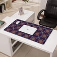 thumbnail image 3 of Long Mouse Pads for Desk,Purple Circular Floral Pattern Desk Mats on Top Of Desks, Desk Mouse Pad Extra Large with 3mm Non-Slip Base and Stitched Edge for Gaming,Office,Work,Home 31.5"x15.7", 3 of 6