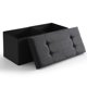 thumbnail image 1 of Banco Otomano Plegable CUYOCA con Almacenamiento 75L Lino Negro, 1 of 9