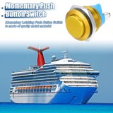 Unique Bargains 16mm Push Button Starter Switch Metal Round Start ...