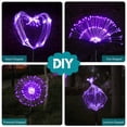 thumbnail image 4 of Luces solares para fuegos artificiales JjGoo, paquete de 2, 180 LED, IP65, impermeables, color morado, 4 of 7