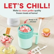 Dash My Pint Ice Cream Maker Machine: Multi-Purpose Soft Serve Ice Cream Machine for Homemade Gelato, Sorbet, Frozen Yogurt, Includes Mixing Spoon, Easy to Clean and Store, Aqua