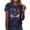 Navy, variant on Women's Stretchy Soft Poly‑Cotton Blend Crew Neck Short Sleeve Loose Fit 2026 USA Eagle Flag Soccer US‑Canada‑Mexico International Football Sports Fan T‑Shirts Gray L