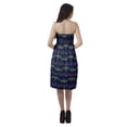 thumbnail image 6 of Moomaya Strapless Sundresses For Women Printed Crepe Smocked Tube Womens Dress, 6 of 6