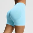 thumbnail image 3 of Shorts for Women, Womens Short Womens Bike Shorts Active Shorts for Women Woman Sports Shorts(Light Blue,XS), 3 of 9