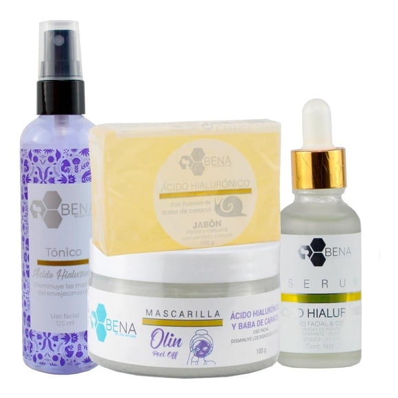 Kit Facial Bena Ácido Hialurónico y Baba de Caracol