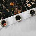 thumbnail image 4 of Homewish Country Floral Blackout Curtains Set of 2 (52x84 Each),Rustic Plant Window Curtains,Yellow Black Curtains and Drapes For Girls Kids,Breathable Home Decor, 4 of 6