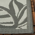 thumbnail image 4 of Safavieh Courtyard Bryanna Floral Indoor/Outdoor Area Rug, Light Gray/Anthracite, 6'7" x 6'7" Square, 4 of 9