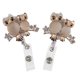 thumbnail image 1 of Porta ID retráctil Sunnimix Bling Love Heart 5x con Clip giratorio 2pcs, 1 of 8