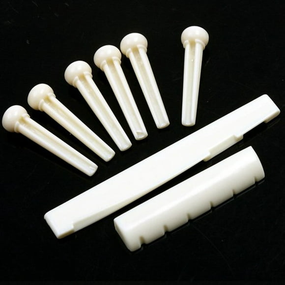 FESTFENDS Acoustic Guitar Part 1 Set Ivory ABS Replacement Guitar Parts Accessory for Collections