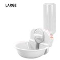 thumbnail image 1 of Billuyoard Dispensador de agua para mascotas, fuente automática eléctrica, cuenco para beber, alimentador colgante Suministros para perros Blanco L, 1 of 6