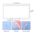 thumbnail image 3 of SEIWEI PU A6 Binder Notebook with 12Pcs Transparent Zipper Bags Hardware Binder Notebook, 3 of 8
