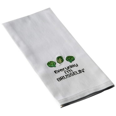 Peking Handicraft Everyday I'm Brusselin Kitchen Hand Towel
