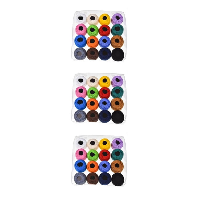 Bolas de hilo de algodón de ganchillo Matsuzay 16 colores punto de cruz bordado a mano Type1 NO1