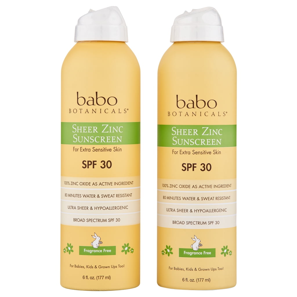 babo botanicals sheer zinc continuous spray sunscreen