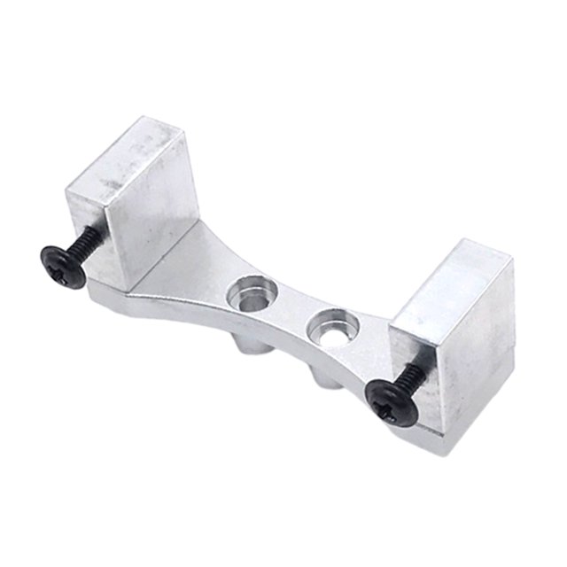 Ounissouiy RCGOFFLOW-Soporte Servo de dirección, pieza de coche RC, soporte de montaje Servo de mayor resistencia para 1/12 MN D90, pieza de Kits de construcción modelo Plata