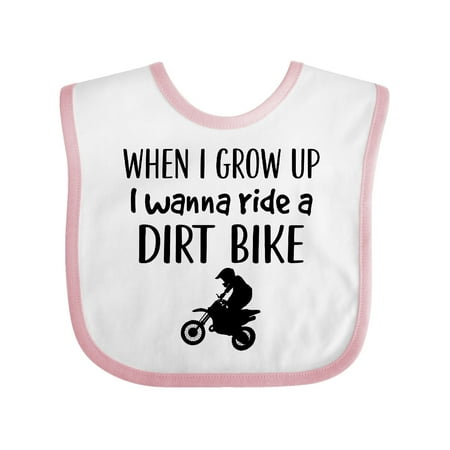 

Inktastic Motocross Dirt Biking Future Dirt Biker Gift Baby Boy or Baby Girl Bib