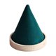 thumbnail image 1 of Expositor de pulseras y relojes con forma de cono, soporte para coleteros, base de madera para joyería. Verde, 1 of 8