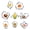 B, variant on 8PCS Fall Cookie Molds, Stainless Steel Thanksgiving Themed Mold Set with Turkey Maple Leaf Corn Pumpkin Shapes, Food Grade Biscuits Sandwich Cutter for Holiday Baking Party