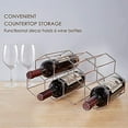 thumbnail image 3 of Countertop Wine Rack, Freestanding Wine Rack For Wine Cellar Bar Cabinet, Modern Design Metal Tabletop Wine Rack, Kitchen Vertical Wine Rack, 3 of 5