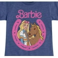 thumbnail image 3 of Barbie - Barbie And Horse - Girls Fitted Short Sleeve Graphic T-Shirt, 3 of 5
