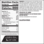 Atkins High Protein Bars, Brownie Delight Flavor, 15g of Protein, 4g Net Carbs, Keto Protein Bars, Low Sugar, 4 Count