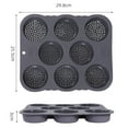 thumbnail image 3 of Clearance! Non-Stick Hamburger Bun Pans Bakeware, Silicone Perforated Bread Pan, 8 Cavity Perforated Hamburger Bun Mold Baking Pan For Bread, Baguette, Buns, Puffs My Orders, 3 of 7